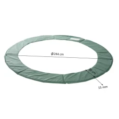 Outsunny Tampolin grün D: ca. 244 cm