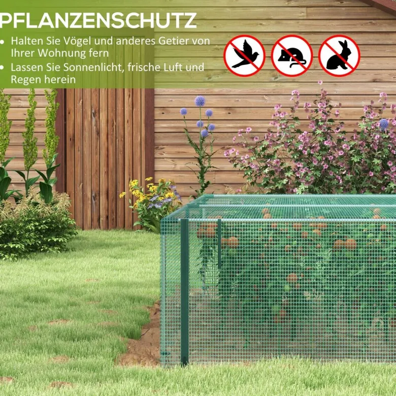 Outsunny Tier-Zubehör grün Kunststoff B/H/L: ca. 373x125x62,5 cm