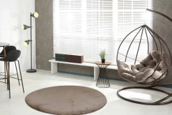 Padiro Hochflorteppich Rabbit Light 525 taupe D: ca. 160 cm