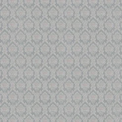 Papiertapete Ornament grau silber rosa B/L: ca. 53x1005 cm