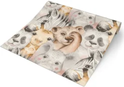 Papiertapete Zootiere bunt B/L: ca. 53x1005 cm
