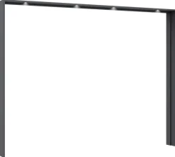 Passepartoutrahmen Kulmbach grau B/H/T: ca. 278x213x64 cm