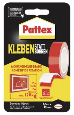Pattex Klebeband Kleben statt Bohren L: ca. 150 cm