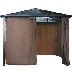 Pavillon Xenia grau Stahl B/H/L: ca. 300x270x300 cm