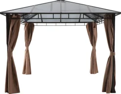 Pavillon Xenia grau Stahl B/H/L: ca. 300x270x300 cm