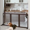 PawHut Absperrgitter braun Kiefer B/H/L: ca. 36x71x185 cm