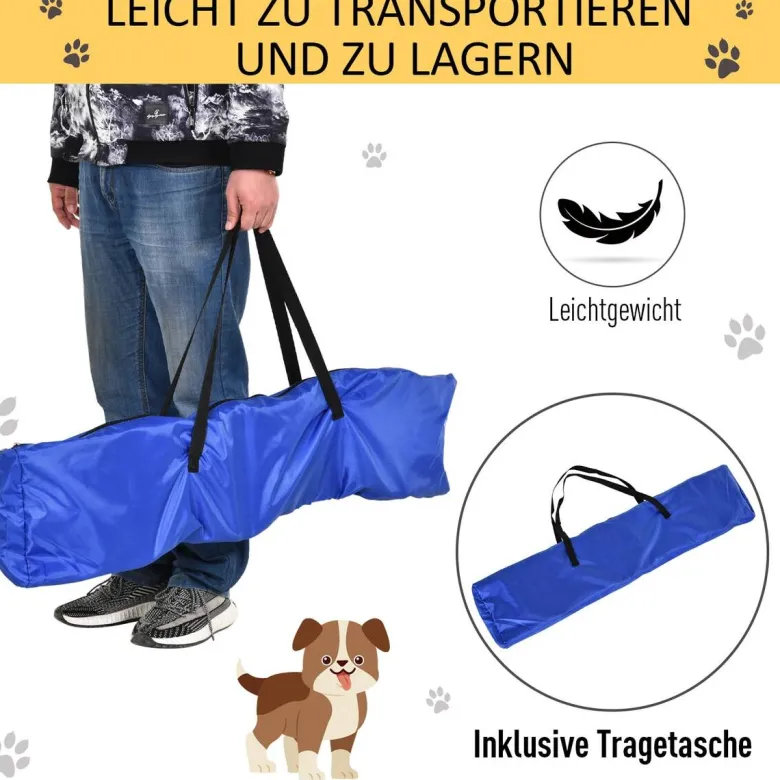 PawHut Agility gelb Kunststoff B/H/L: ca. 128x100x23 cm