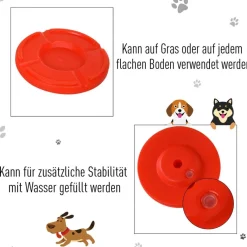PawHut Agility gelb Kunststoff B/H/L: ca. 128x100x23 cm