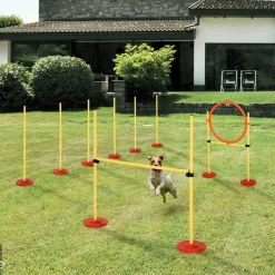 PawHut Agility gelb Kunststoff B/H/L: ca. 128x100x23 cm
