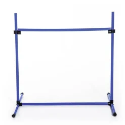 PawHut Agility Hürdenset blau Kunststoff B/H/L: ca. 65x95x95 cm