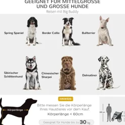 PawHut Hundebuggy grau Polyester-Mischgewebe B/H/L: ca. 70x97,5x111 cm