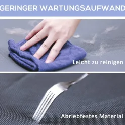 PawHut Hundeliege blau Metall