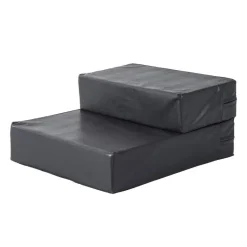 PawHut Hundetreppe schwarz Schaumstoff B/H/L: ca. 39x20x67 cm
