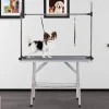 PawHut Hundetrimmtisch schwarz Gummi B/H/L: ca. 60x170x107 cm