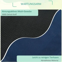 PawHut Hunde-Zubehör blau Edelstahl B/H/L: ca. 61x76x18 cm