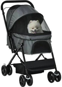 PawHut Hunde-Zubehör dunkelgrau Polypropylen B/H/L: ca. 52x76,5x95 cm