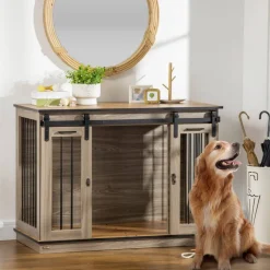 PawHut Hunde-Zubehör Eiche Polypropylen B/H/L: ca. 60x120x88,5 cm