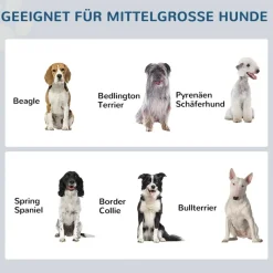 PawHut Hunde-Zubehör grau MDF B/H/L: ca. 30x60x24 cm
