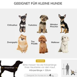 PawHut Hunde-Zubehör khaki Polyester B/H/L: ca. 45x67x96 cm