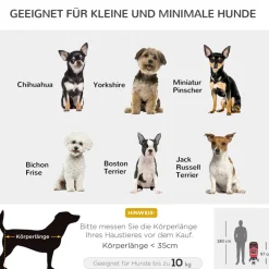 PawHut Hunde-Zubehör rot Polyester B/H/L: ca. 45x75x97 cm