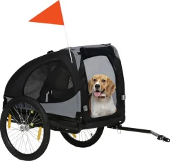 PawHut Hunde-Zubehör schwarz Edelstahl B/H/L: ca. 71x140x83 cm