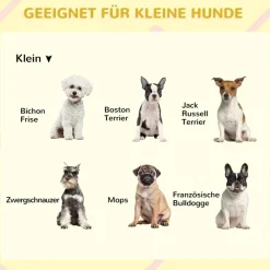 PawHut Hunde-Zubehör weiß Holz B/H/L: ca. 58x71x77 cm
