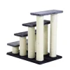 PawHut Katzentreppe grau Spanplatte B/H/L: ca. 42x61x60 cm