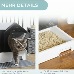PawHut Katzen-Zubehör grau Polypropylen B/H/L: ca. 45x47x42 cm