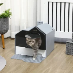 PawHut Katzen-Zubehör grau Polypropylen B/H/L: ca. 45x47x42 cm