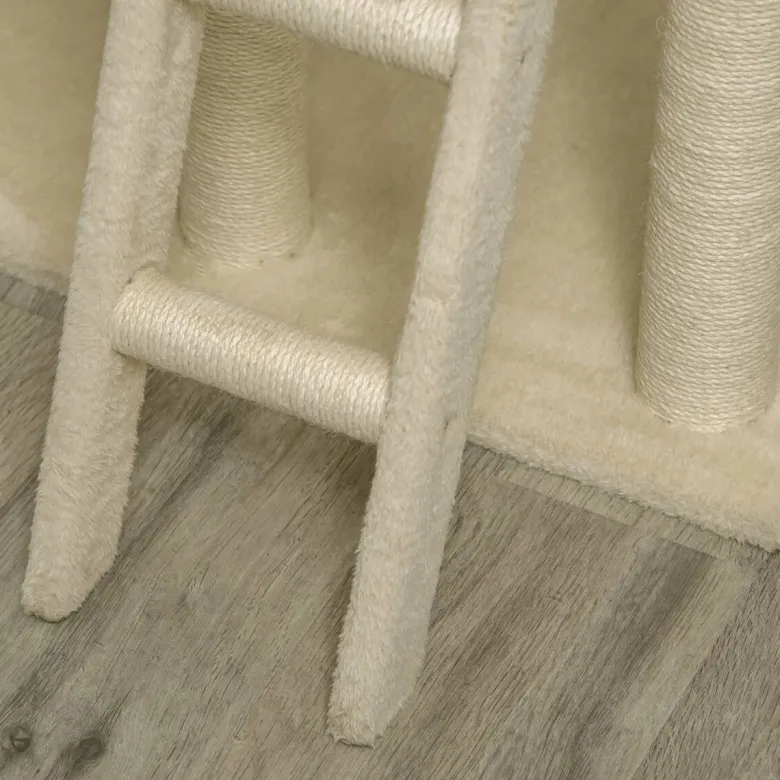 PawHut Kratzbaum beige Polyester B/H/L: ca. 40x131x69 cm