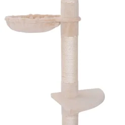 PawHut Kratzbaum beige Spanplatte B/H/L: ca. 34x260x40 cm