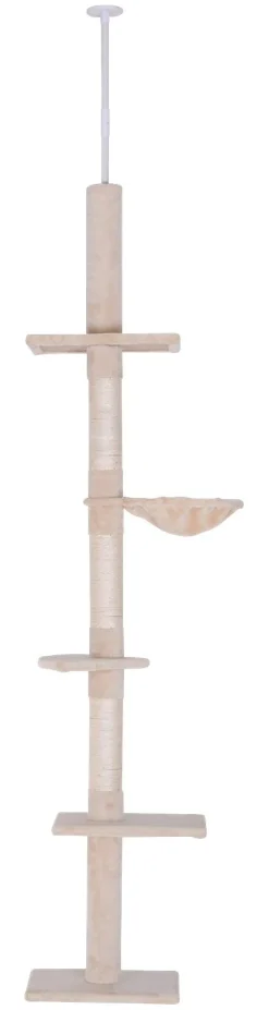 PawHut Kratzbaum beige Spanplatte B/H/L: ca. 34x260x40 cm