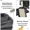 PawHut Kratzbaum dunkelgrau Spanplatte B/H/L: ca. 39x83x59 cm