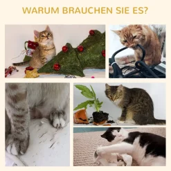 PawHut Kratzbaum grau Spanplatte B/H/L: ca. 40x40x250 cm
