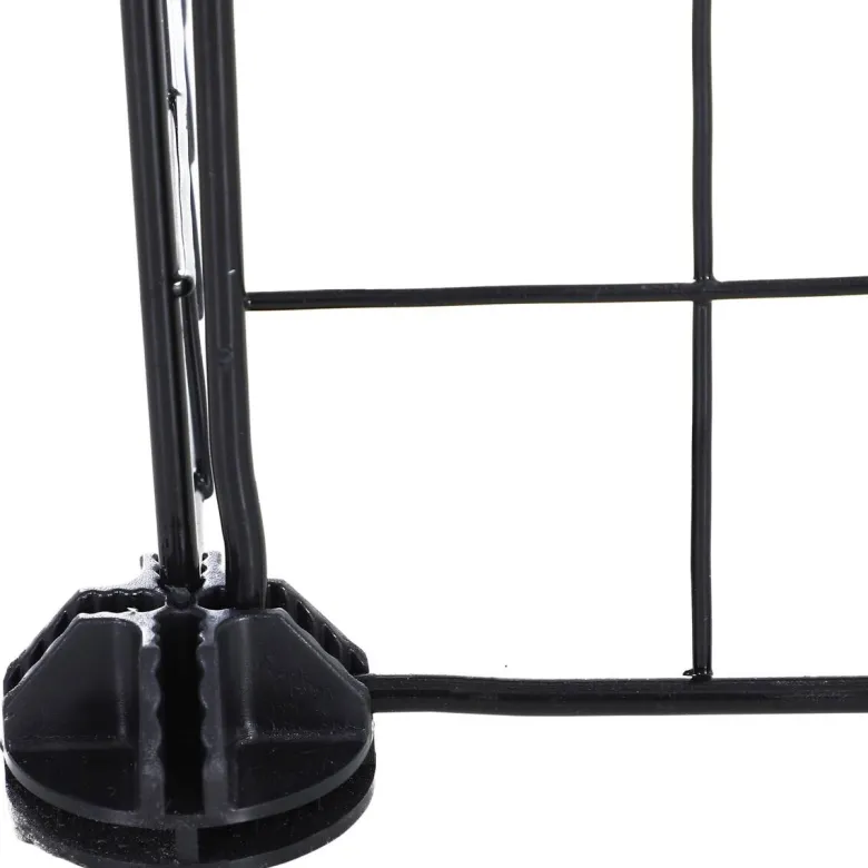 PawHut Laufgitter schwarz Metall B/H/L: ca. 73x73x146 cm