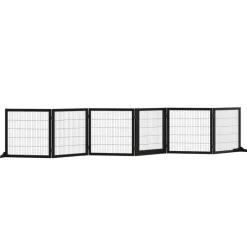 PawHut Schutzgitter schwarz Polypropylen B/H/L: ca. 36x432x70 cm