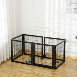PawHut Schutzgitter schwarz Polypropylen B/H/L: ca. 36x432x70 cm