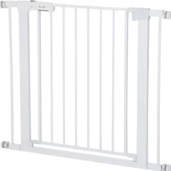 PawHut Schutzgitter weiß Edelstahl B/H/L: ca. 5x96x76 cm