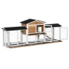 PawHut Stall gelb Polypropylen B/H/L: ca. 53x230x93,5 cm