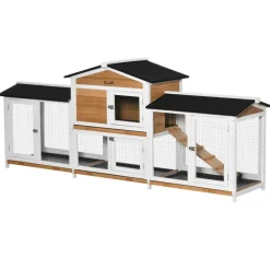 PawHut Stall gelb Polypropylen B/H/L: ca. 53x230x93,5 cm