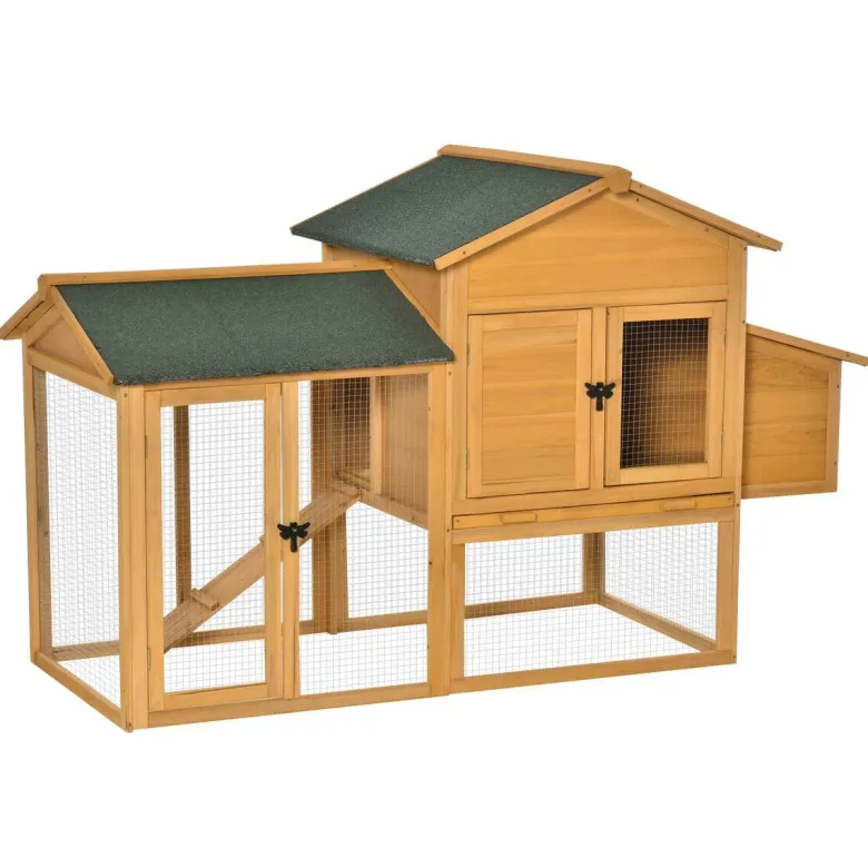 PawHut Stall grün Holz B/H/L: ca. 75x168x103 cm