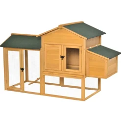 PawHut Stall grün Holz B/H/L: ca. 75x168x103 cm