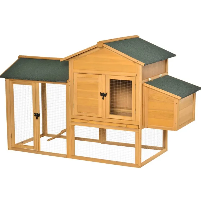 PawHut Stall grün Holz B/H/L: ca. 75x168x103 cm