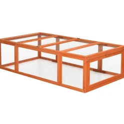 PawHut Stall orange Holz B/H/L: ca. 90x180x48 cm