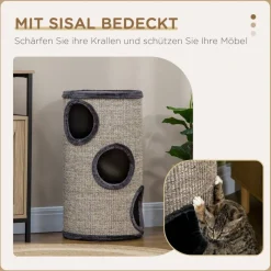 PawHut Tier-Zubehör grau Polypropylen B/H/L: ca. 38x38x70 cm