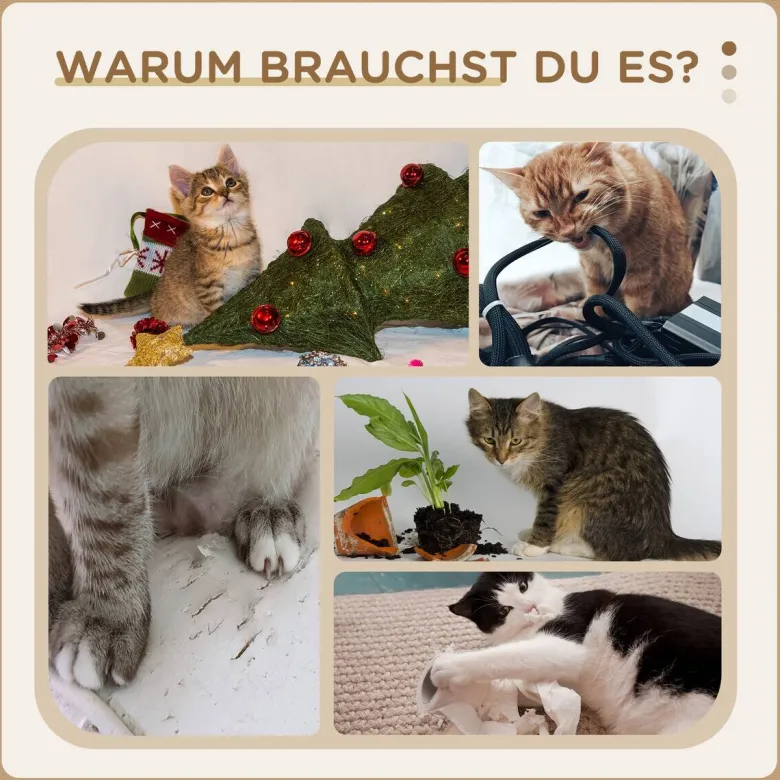 PawHut Tier-Zubehör grau Spanplatte B/H/L: ca. 45x45x81 cm