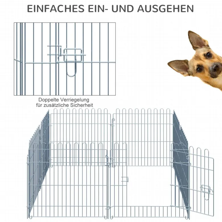 PawHut Tier-Zubehör silber Polypropylen H/L: ca. 63x60 cm