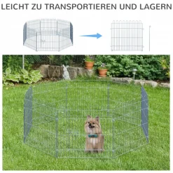 PawHut Tier-Zubehör silber Polypropylen H/L: ca. 63x60 cm