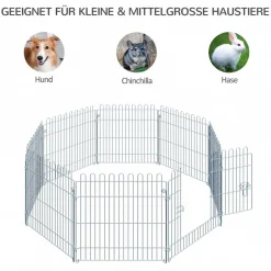 PawHut Tier-Zubehör silber Polypropylen H/L: ca. 63x60 cm