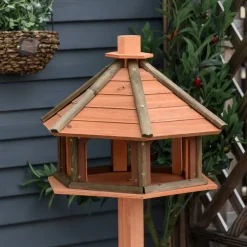 PawHut Vogelhaus natur Holz B/H/L: ca. 52x130x52 cm